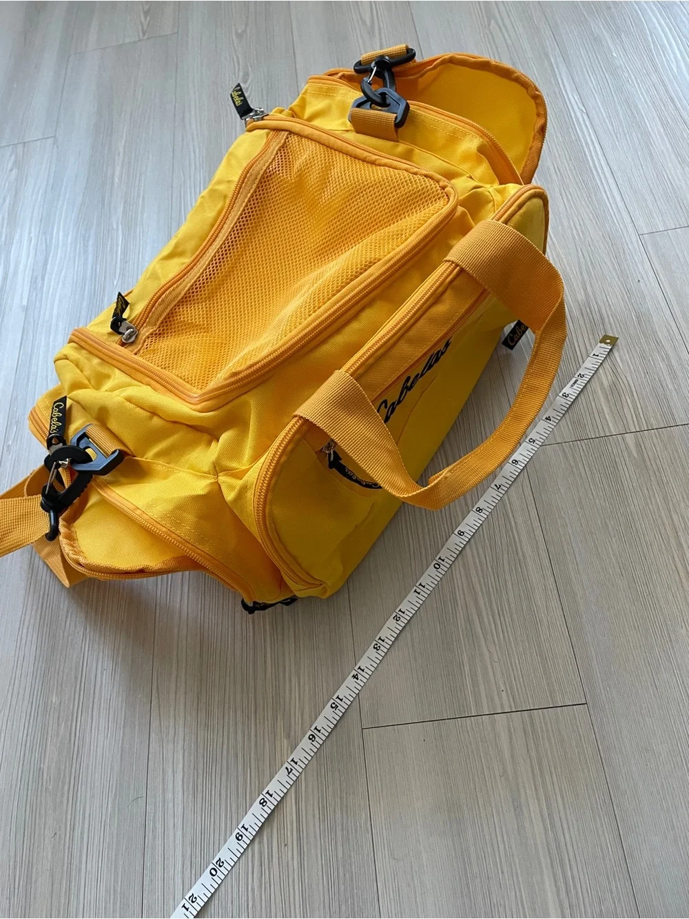 Cabela's Bright Yellow Men's Duffel with Black Accents